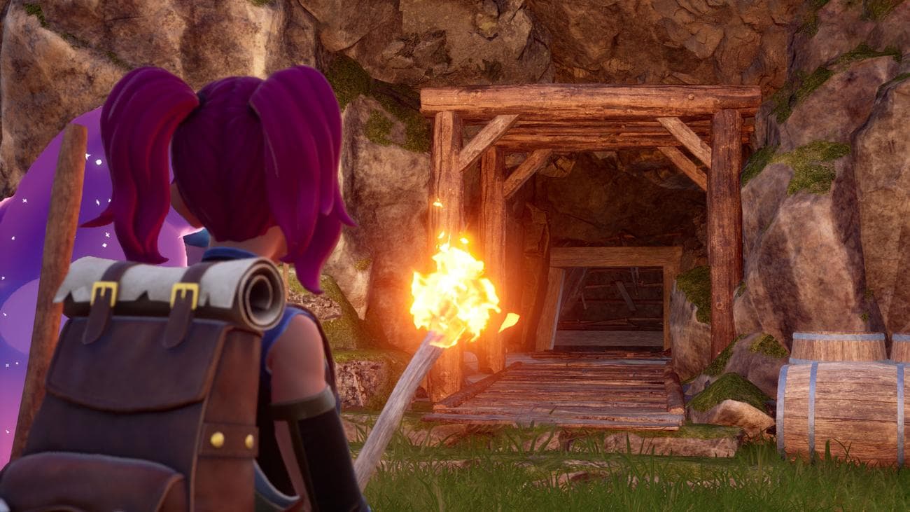 Είσοδος του εγκαταλειμμένου ορυχείου Palworld