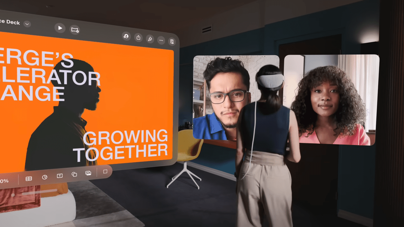 Τηλεδιάσκεψη μέσα στο Vision Pro