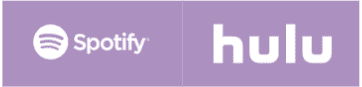 λογότυπα spotify και hulu δίπλα δίπλα