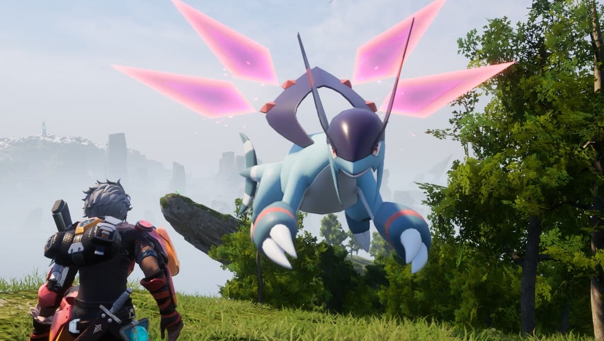 Στιγμιότυπο οθόνης Palworld ενός ιπτάμενου Pal