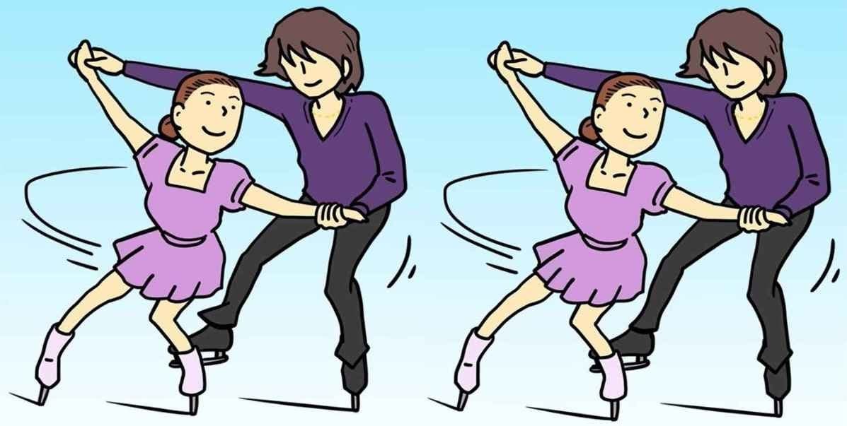 Μπορείτε να βρείτε τις 4 διαφορές στις εικόνες με το ζευγάρι που κάνει πατινάζ σε 11 δευτερόλεπτα; / FOXreport.gr, Μπορείτε να βρείτε τις 4 διαφορές στις εικόνες με το ζευγάρι που κάνει πατινάζ σε 11 δευτερόλεπτα;, TechWar.GR