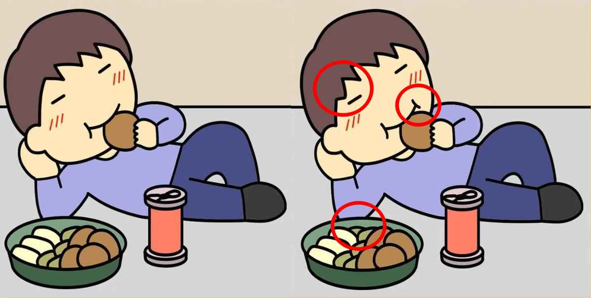 Μπορείτε να βρείτε τις 3 διαφορές στις εικόνες με το αγόρι που τρώει σε 9 δευτερόλεπτα; / FOXreport.gr, Μπορείτε να βρείτε τις 3 διαφορές στις εικόνες με το αγόρι που τρώει σε 9 δευτερόλεπτα;, TechWar.GR