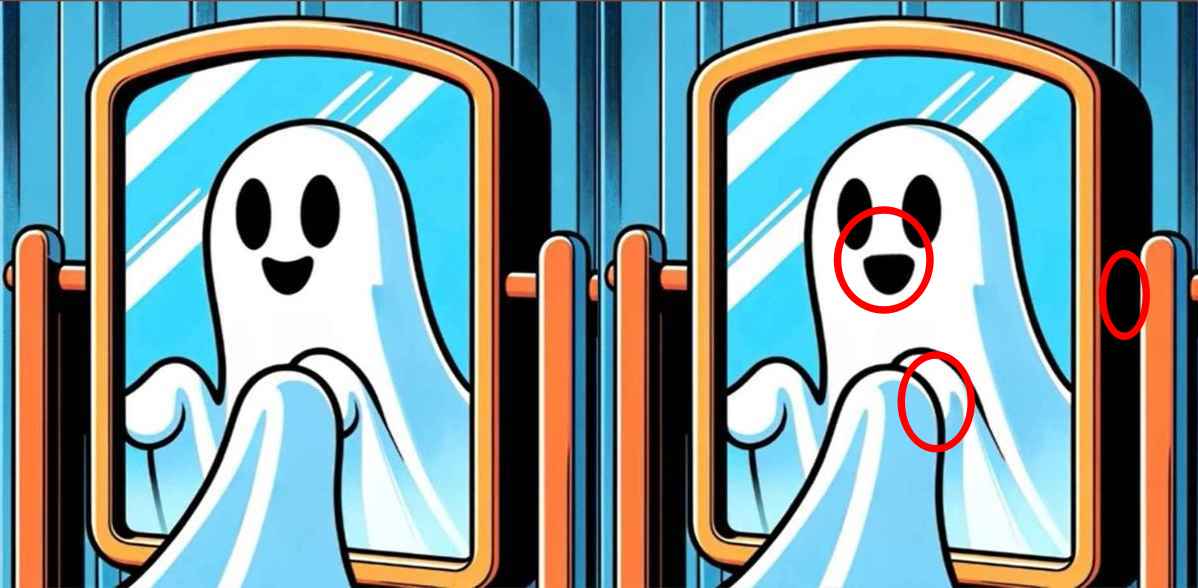 Μπορείτε να βρείτε τις 3 διαφορές στις εικόνες με το φάντασμα σε 16 δευτερόλεπτα; / FOXreport.gr, Μπορείτε να βρείτε τις 3 διαφορές στις εικόνες με το φάντασμα σε 16 δευτερόλεπτα;, TechWar.GR