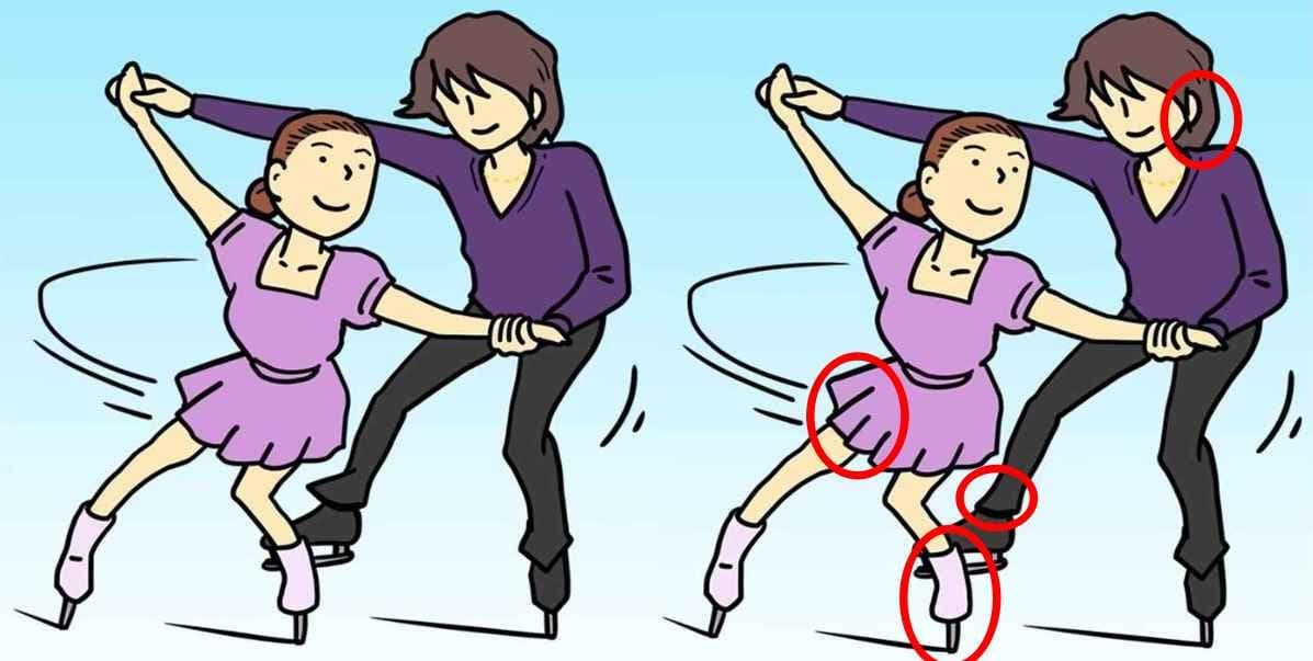 Μπορείτε να βρείτε τις 4 διαφορές στις εικόνες με το ζευγάρι που κάνει πατινάζ σε 11 δευτερόλεπτα; / FOXreport.gr, Μπορείτε να βρείτε τις 4 διαφορές στις εικόνες με το ζευγάρι που κάνει πατινάζ σε 11 δευτερόλεπτα;, TechWar.GR