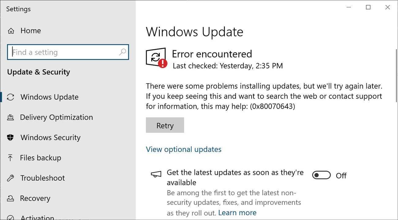 Η ενημέρωση ασφαλείας των Windows 10 KB5034441 αποτυγχάνει με σφάλματα 0x80070643, Η ενημέρωση ασφαλείας των Windows 10 KB5034441 αποτυγχάνει με σφάλματα 0x80070643, TechWar.GR