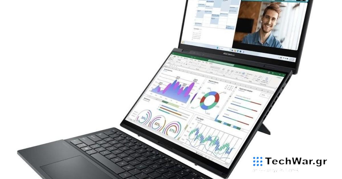 Ένα απίστευτο laptop με δύο οθόνες και αποσπώμενο πληκτρολόγιο
