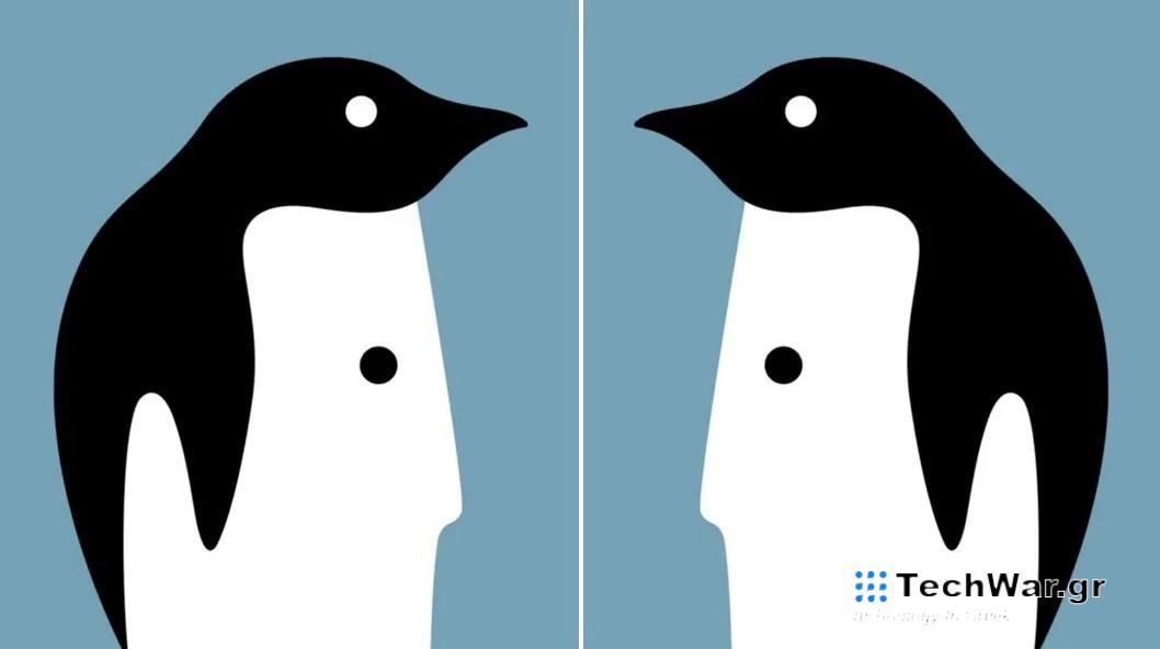 Τεστ προσωπικότητα Οπτική ψευδαίσθηση άνδρας πινγκουίνος