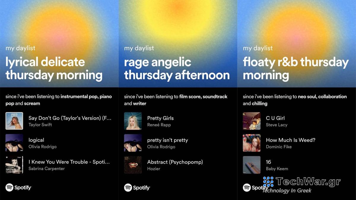 Γιατί η 'daylist' του Spotify είναι σε όλες τις ιστορίες του Instagram