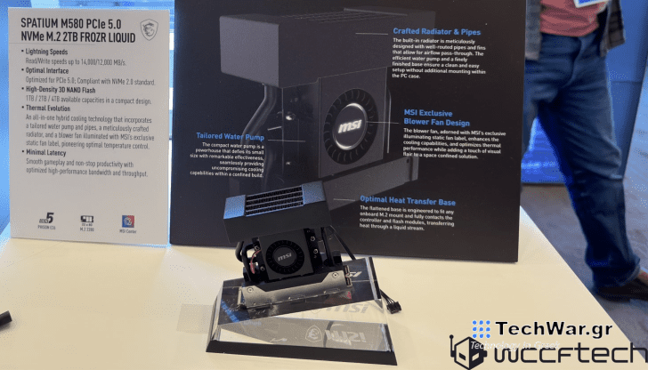 MSI Liquid-Cools Its High-End Gen5 NVMe SSDs: 14 GB/s Spatium M580 Drives With Hybrid & Air-Cooled Designs1