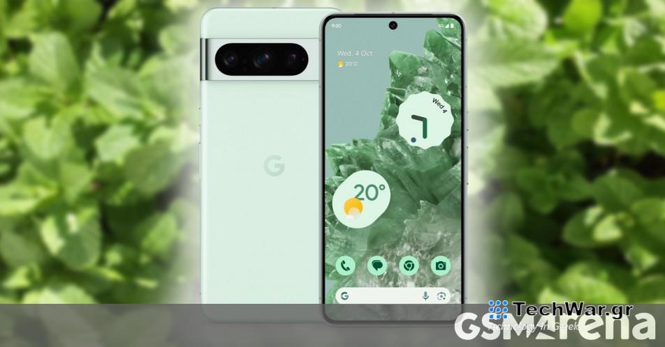 Διαρροή εικόνας τύπου Pixel 8 Pro σε Minty Fresh
