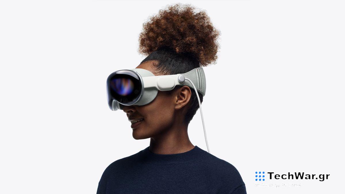 Vision Pro being worn