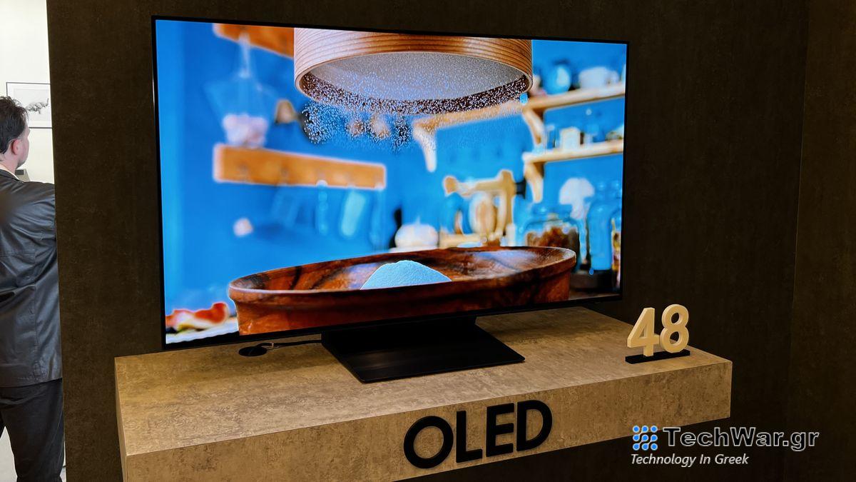 Samsung S90D TV at the CES 2024 trade show
