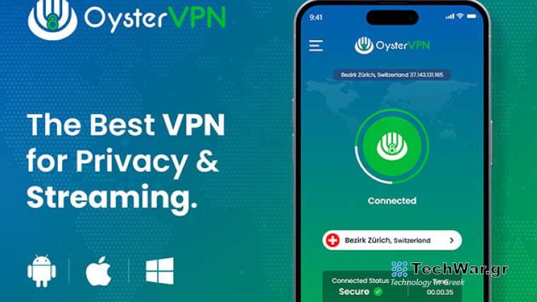 Εξοικονομήστε 82% σε μια ισόβια συνδρομή με πτώση τιμής στο OysterVPN
