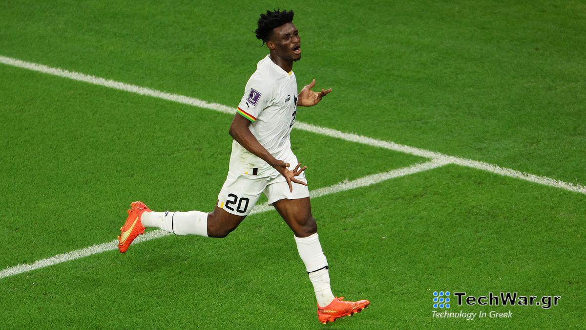 Mohammed Kudus of Ghana runs the pitch ahead of the Ghana vs Cape Verde live stream at AFCON 2023