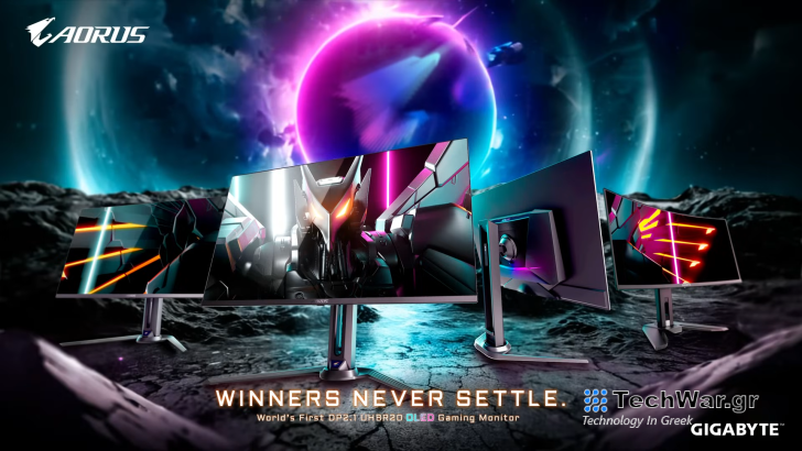 Gigabyte Unveils Several Gaming Monitors, Featuring Industry's First DisplayPort 2.1 UHBR20 Connectivity 1