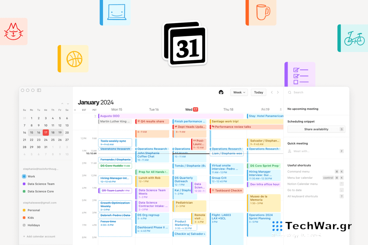 Η Notion μετατρέπει την απόκτηση Cron σε μια ενσωματωμένη εφαρμογή ημερολογίου