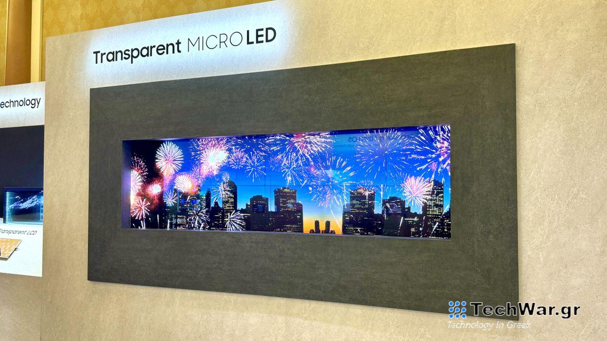 Samsung Transparent microLED TV