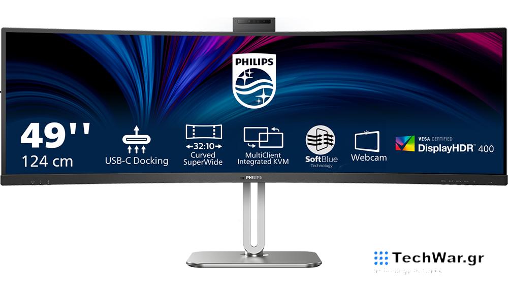 Philips 49B2U6900CH με κάμερα αυτόματης εστίασης και Smart KVM — InfoCom