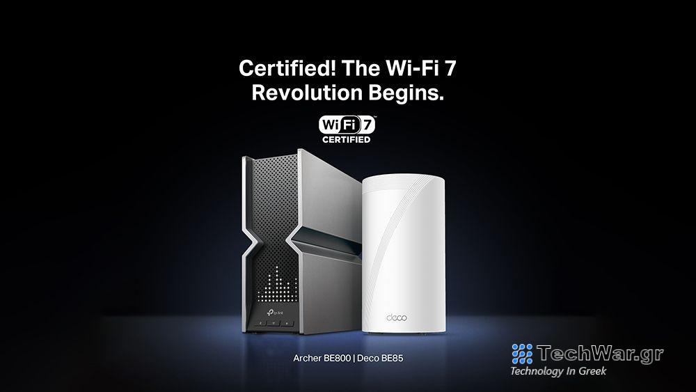 Τα TP-Link Archer BE800 και Deco BE85 έλαβαν την πιστοποίηση Wi-Fi CERTIFIED 7 της Wi-Fi Alliance — InfoCom