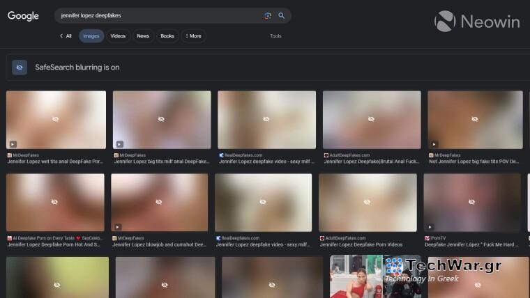 Ο Bing και η Google επικρίθηκαν για την εμφάνιση πορνό τεχνητής νοημοσύνης σε εμφανή τρόπο στην αναζήτηση