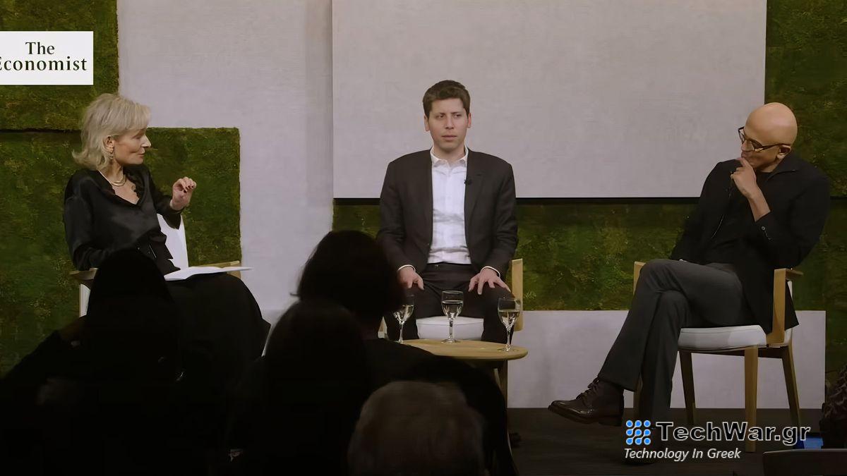 Sam Altman and Satya Nadella discuss ChatGPT and AI