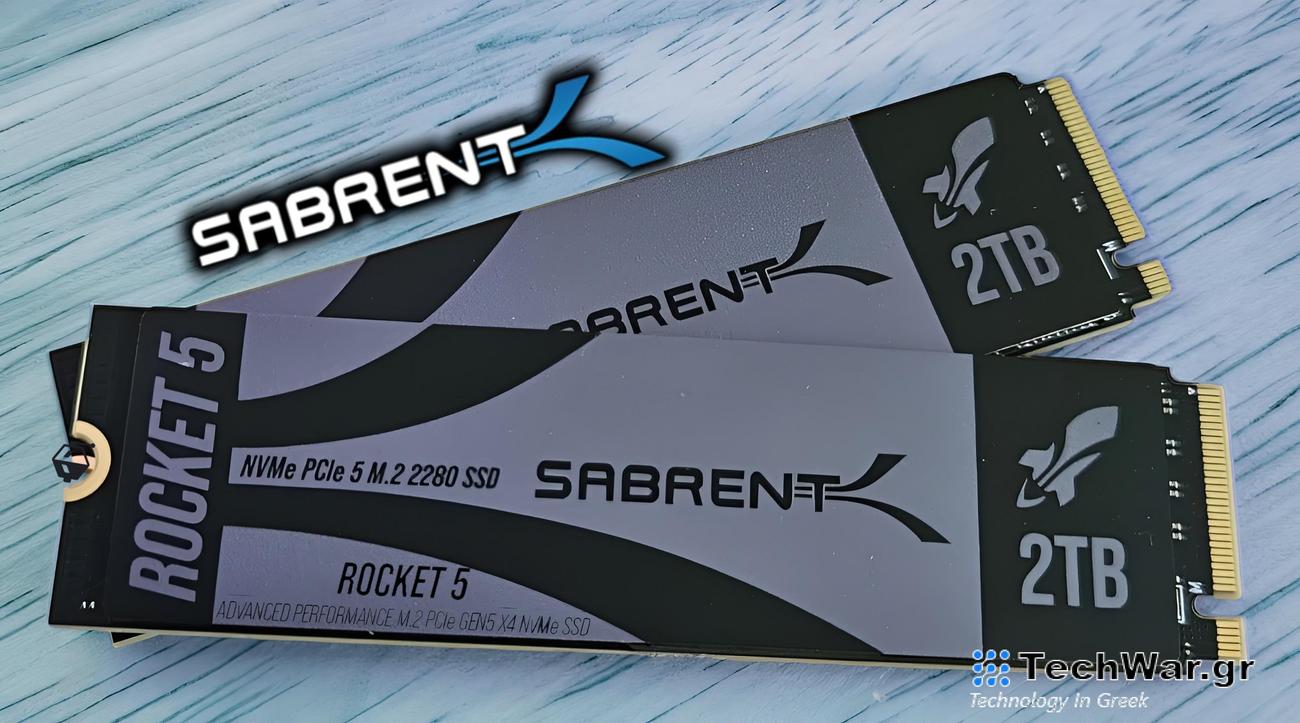 Ο επερχόμενος πυραύλος του Sabrent 5 Gen5 SSDS προεπισκόπησε με φουσκωτές ταχύτητες 14 GB/S