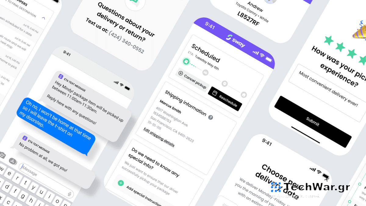 Οι Returnmates, τώρα Sway, απολαμβάνουν 19,5 εκατομμύρια δολάρια Series A για να διαχειριστούν τις επιστροφές ηλεκτρονικού εμπορίου