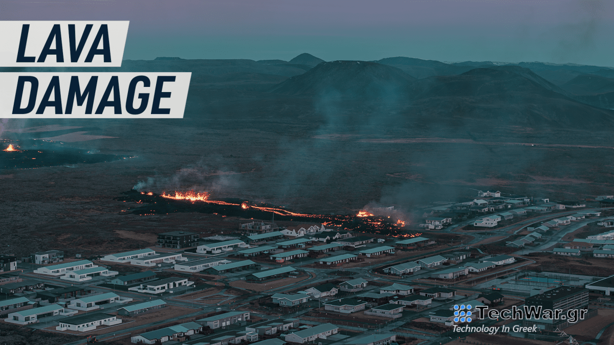 Πλάνα από drone δείχνει την έκρηξη ηφαιστείου της Ισλανδίας κοντά στο Grindavík