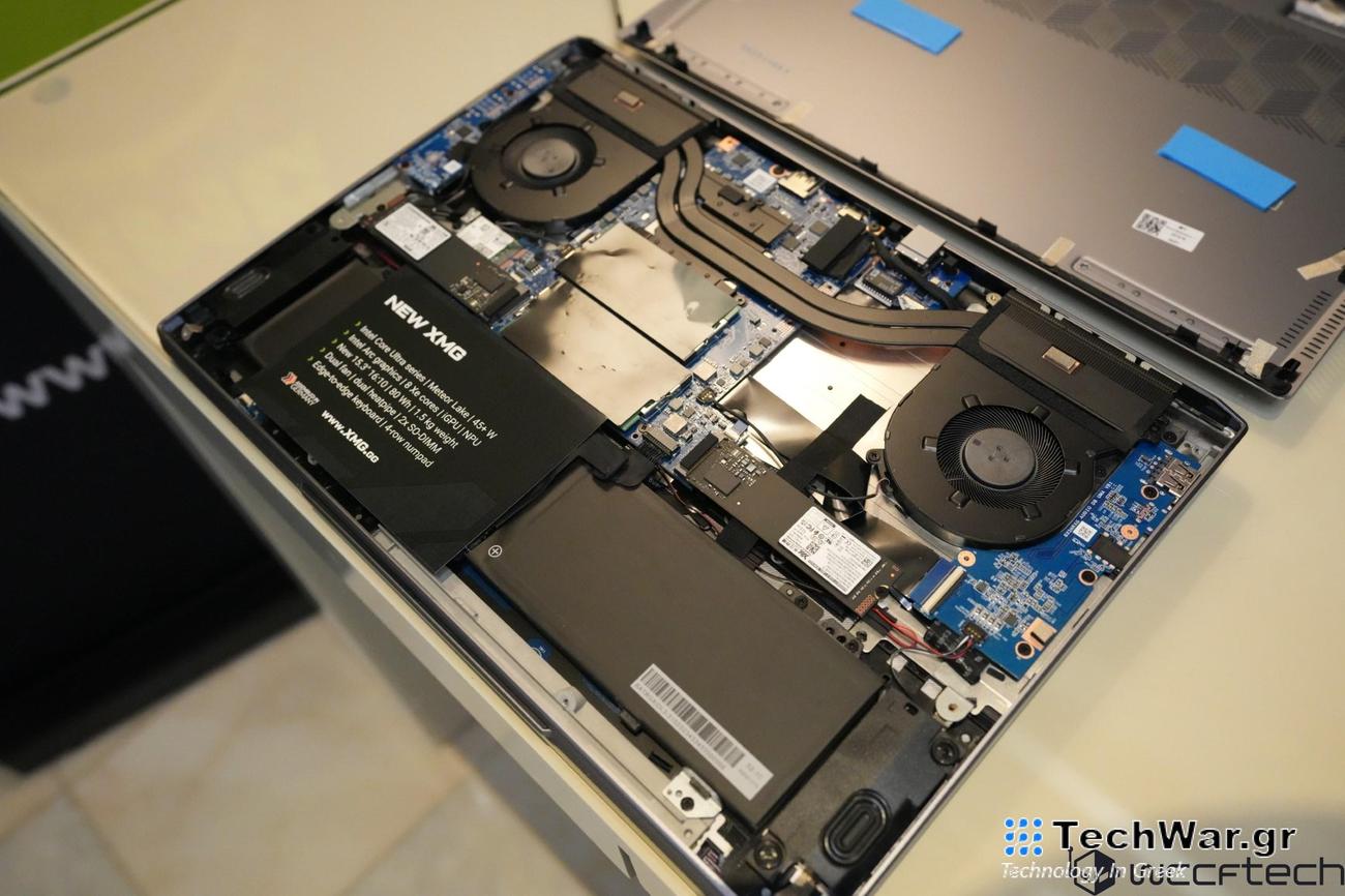 Πρέπει να δούμε τα εσωτερικά του φορητού υπολογιστή dGPU-Less "Intel Core Ultra" 15,3" XMG, μοντέλο CPU επόμενης γενιάς στα τέλη του 2024
