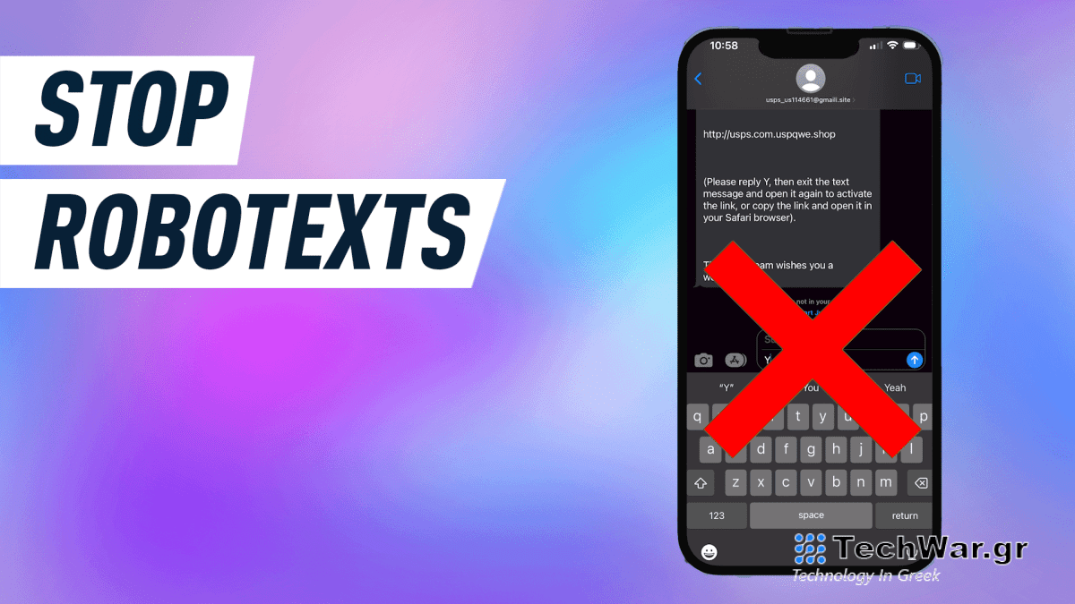 Πώς να αποκλείσετε ενοχλητικά ρομποτικά κείμενα