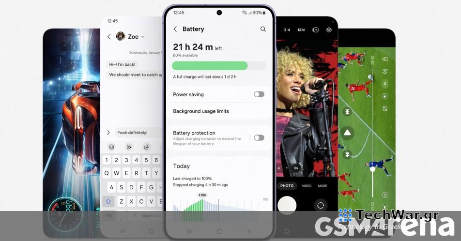 Το Samsung Galaxy S24+ έχει οθόνη QHD+ και 12 GB RAM, ετικέτες S24 μαζί με 7 χρόνια υποστήριξης