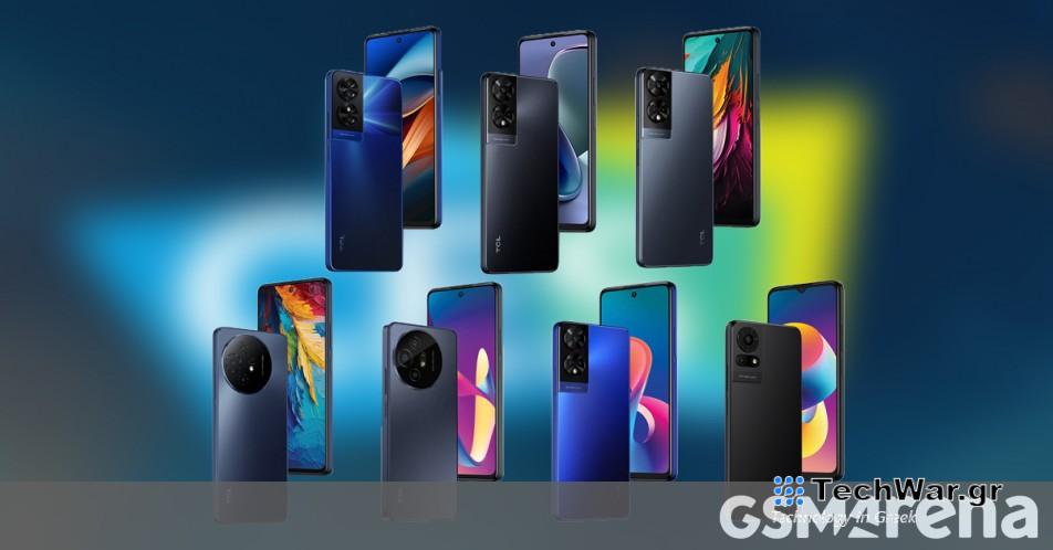 Το TCL φέρνει τη σειρά smartphone 7 δυνατών 50, συμπεριλαμβανομένων δύο με οθόνες NxtPaper