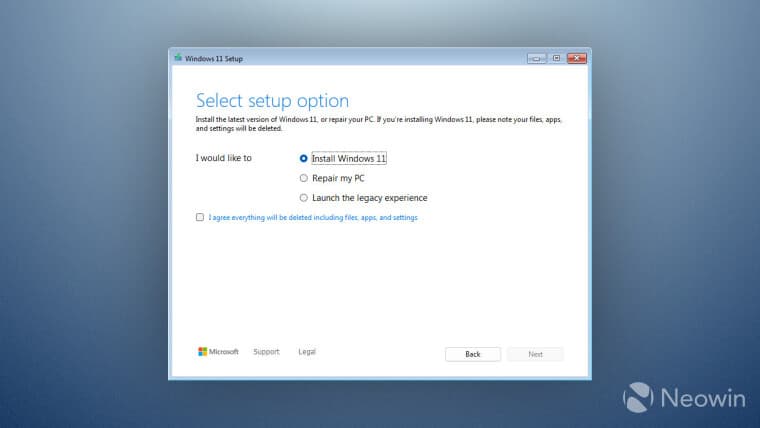 Νέα εμπειρία εγκατάστασης των Windows 11s