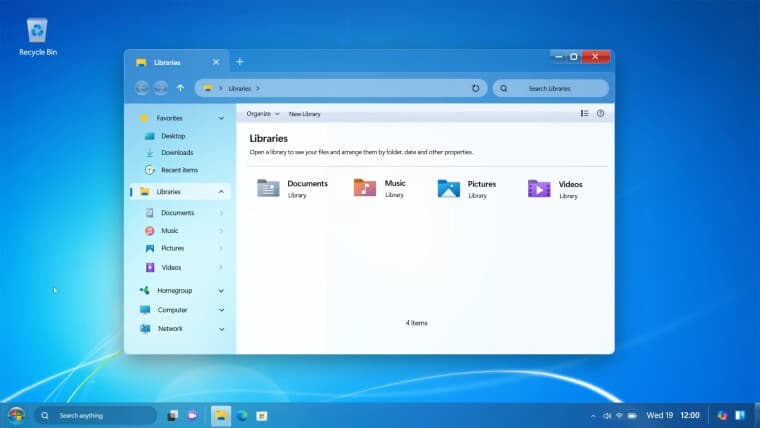 Έννοια των Windows 7 2024