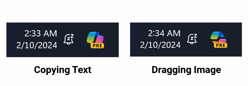 Ενέργειες Animatd Copilot στα Windows 11