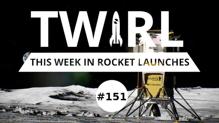 TWIRL logo in front of Odysseus lander