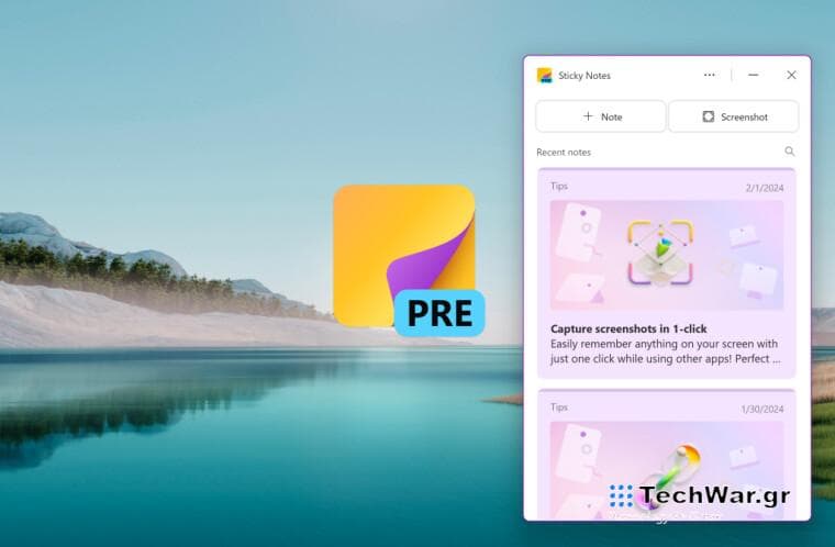 The new Sticky Notes app for Windows