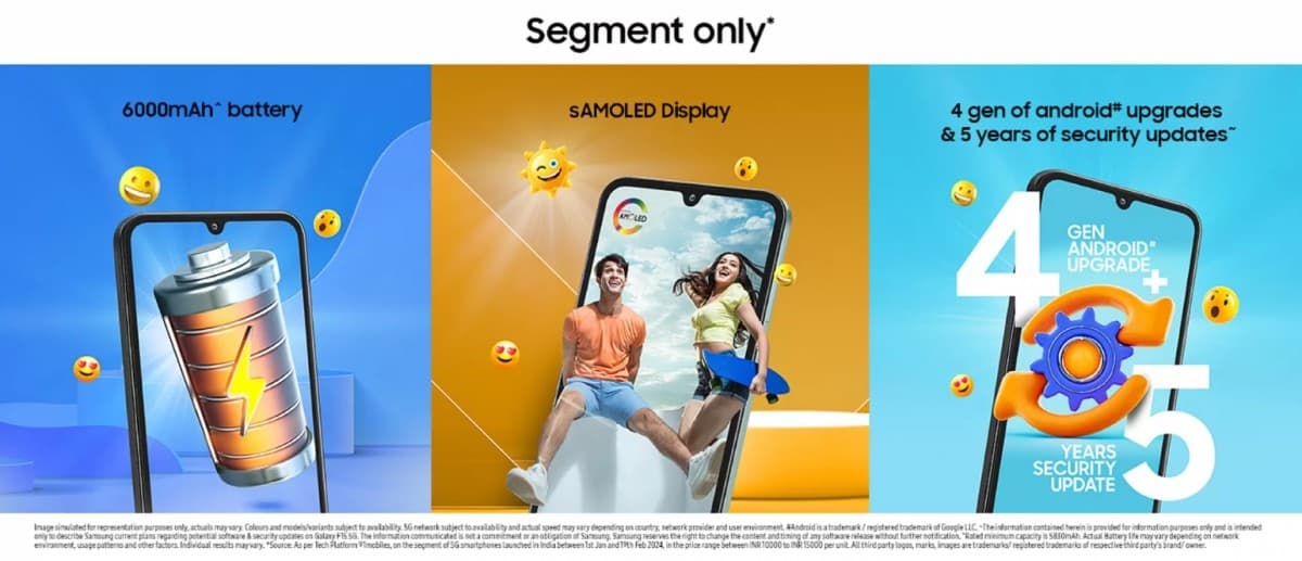 Το Samsung Galaxy F15 5G έρχεται επίσημα στις 4 Μαρτίου