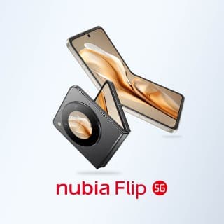 nubia Flip 5G σε χρυσό και μαύρο