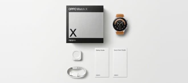 Συσκευασία και περιεχόμενα του Oppo Watch X