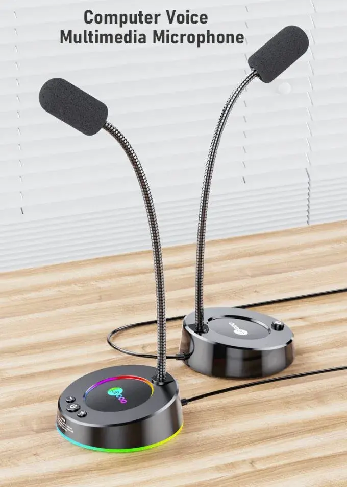 Lenovo Lecoo MC01 - Ενσύρματο Επώνυμο μικρόφωνο με φωτάκια και μπλιμπλίκια στα 13€!