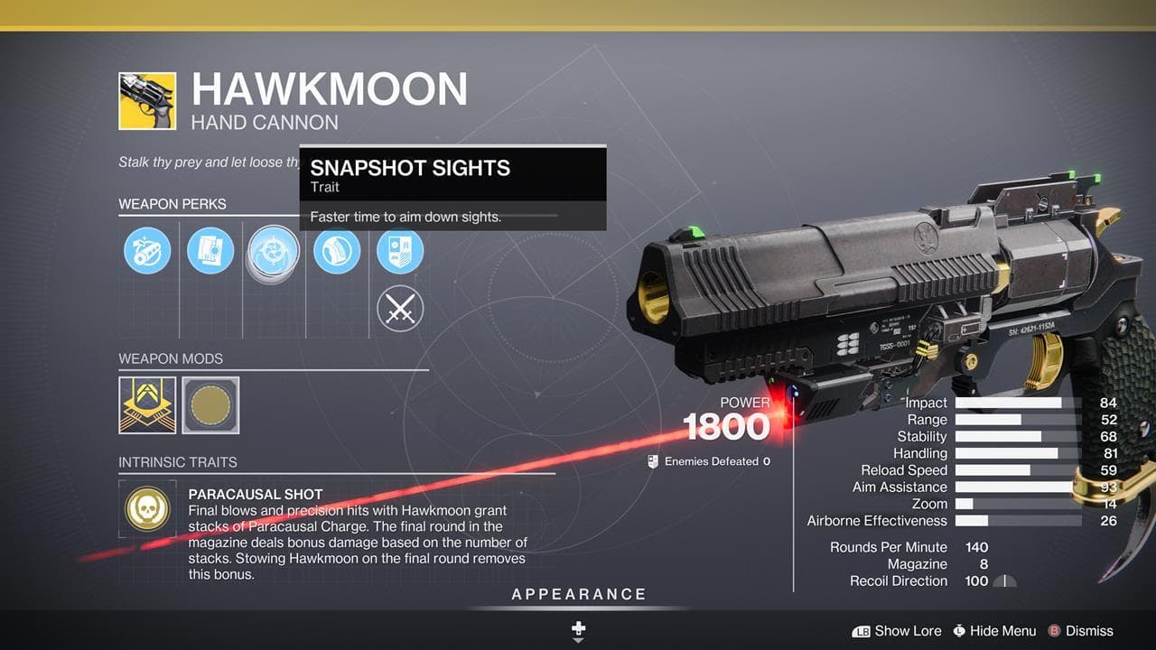 Hawkmoon (εφαρμόστηκε στολίδι
