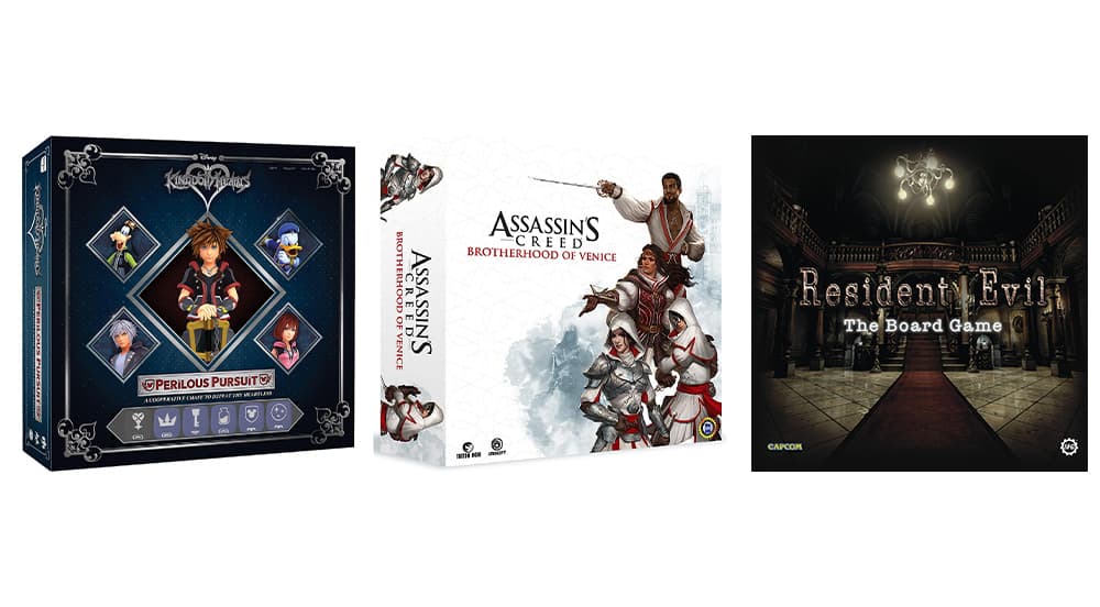Kingdom Hearts: Perilous Pursuit, Assassin's Creed: Brotherhood of Venice και Resident Evil: The Board Game
