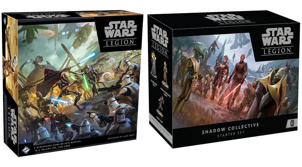 Star Wars Legion - Clone Wars Core Set και Star Wars Legion - Shadow Collective Starter Set