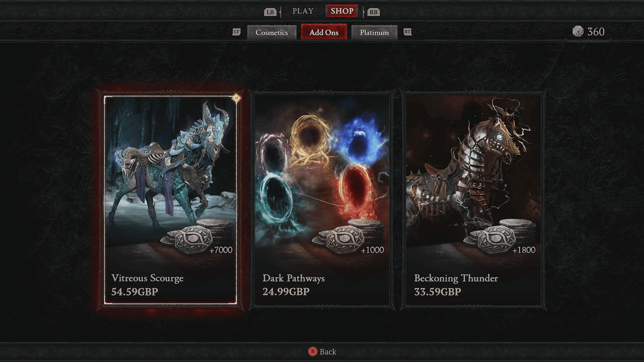 Μικροσυναλλαγές Diablo 4