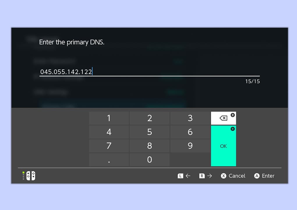 Στιγμιότυπο οθόνης της οθόνης Nintendo Switch που δείχνει τον τρόπο πρόσβασης στο κρυφό πρόγραμμα περιήγησης ιστού.