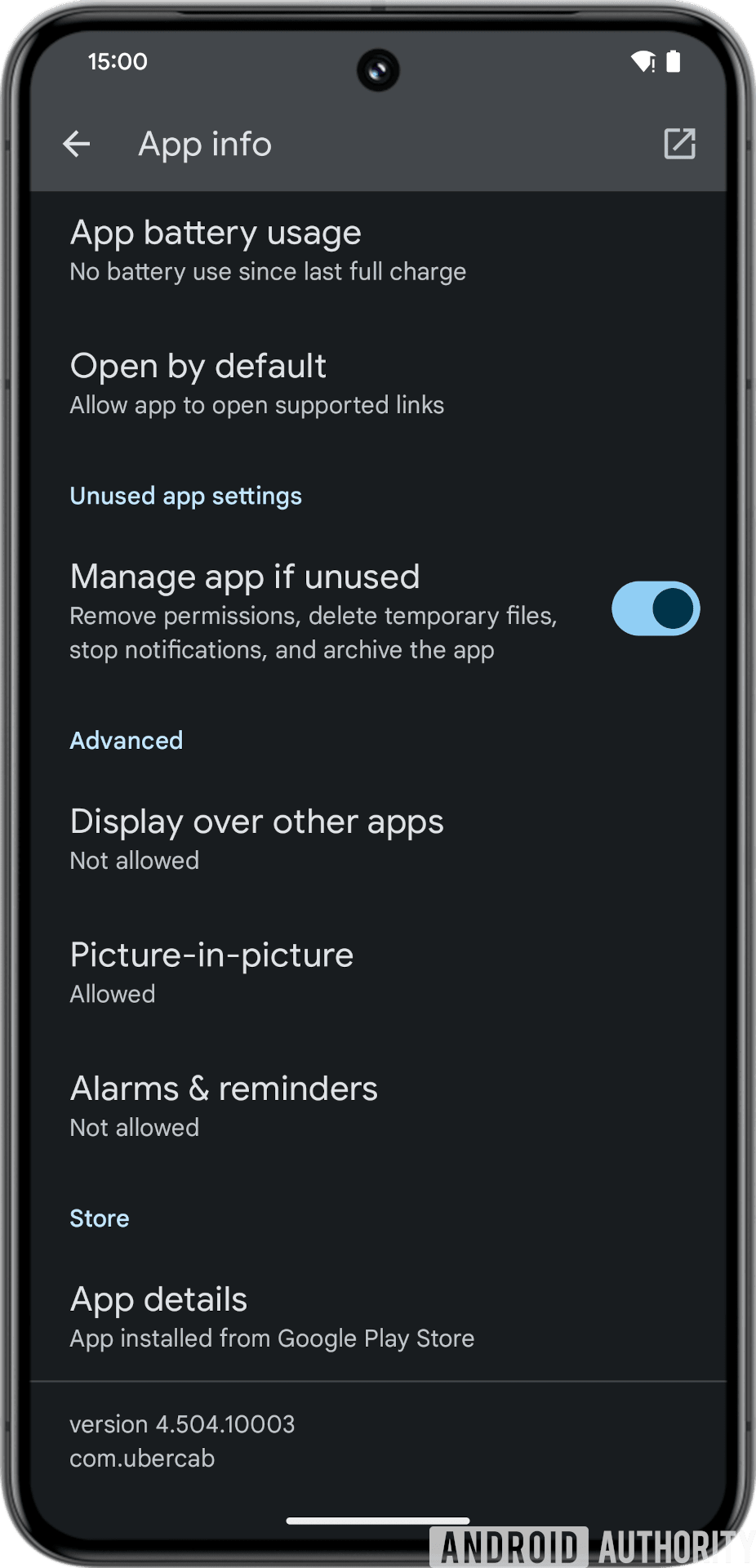 Αρχειοθέτηση εφαρμογών Android 15 1 AA