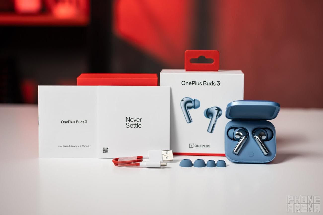 Καλώδιο, συμβουλές και εγχειρίδια είναι αυτό που παίρνετε (Πίστωση εικόνας - PhoneArena) - Κριτική OnePlus Buds 3: ελαφρύ, άνετο, ήπιο