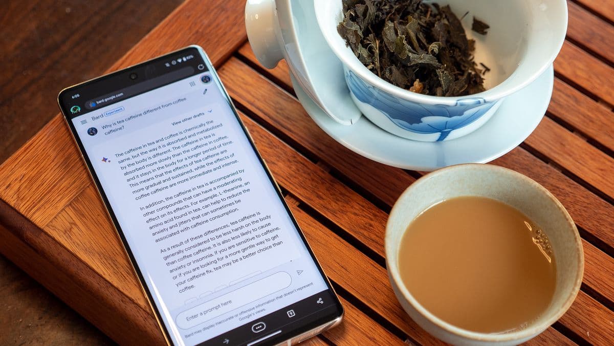 Google Bard σε smartphone