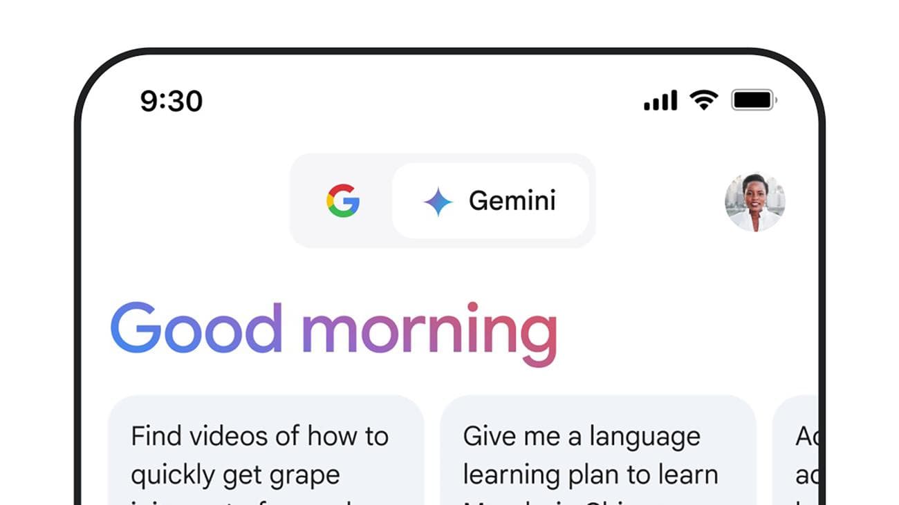 Gemini στην εφαρμογή Google για iOS